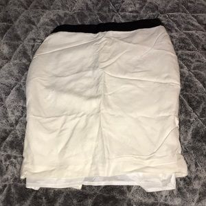 White skirt Brand MNG Suit.